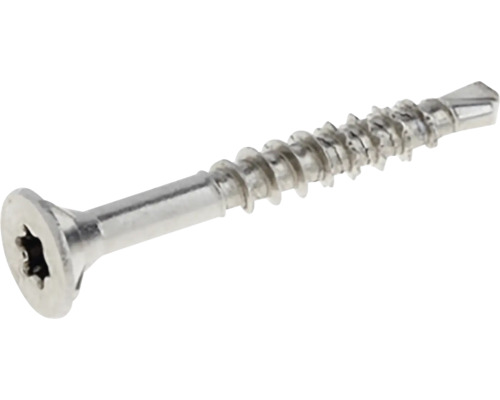 Skrutka univerzálna 4,0x40 TX, zapustená hlava, zinok žltý, 200ks Kovová skrutka s Torx pohonom