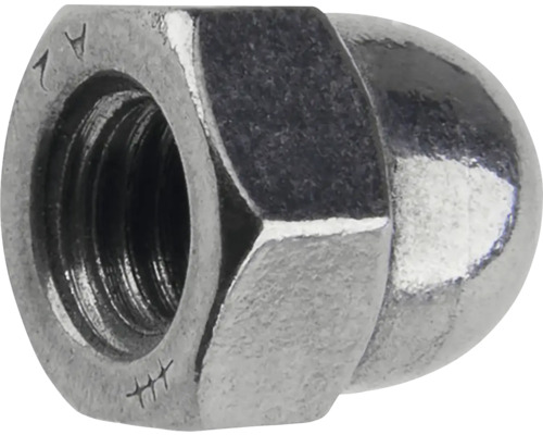 Matica klobúková M6, šesťhranná, nerez A2, 10ks Kovová uzavretá matica