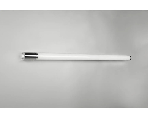 Biele trubicové svietidlo so striebornými koncovkami