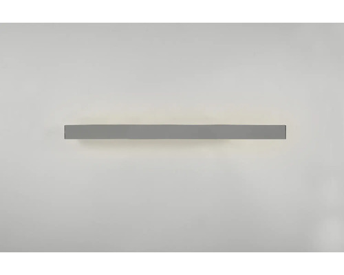 Sivé LED nástenné svietidlo na stene