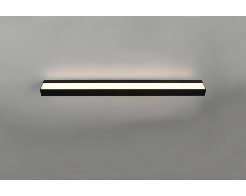 Čierne LED nástenné svietidlo na vnútorné osvetlenie