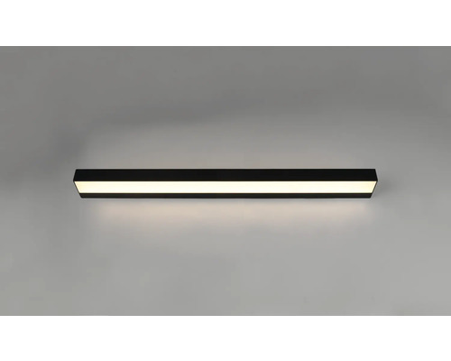 Čierne LED nástenné svietidlo