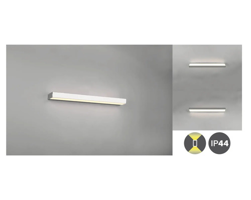 Obdĺžnikové nástenné svietidlo na priame osvetlenie s krytím IP44