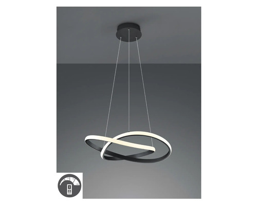 Moderné LED závesné svietidlo s stmievateľnými svetelnými kruhmi