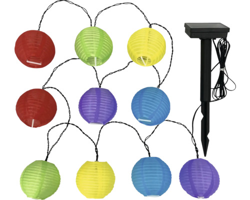 Solárna svetelná reťaz s papierovými lampiónmi do záhrady