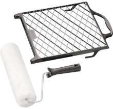 Sada valčeka na farbu s valčekom, rámom a mriežkou na stieranie