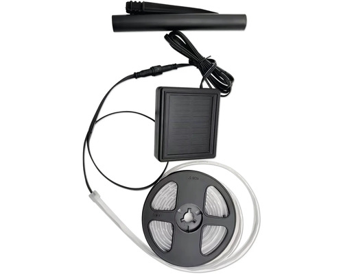 Solárna LED svetelná reťaz so zemným hrotom a navíjacou cievkou