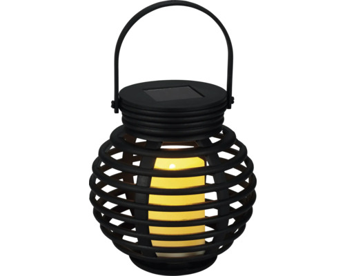 Dekoratívna solárna lampa so sviečkou pre vonkajšie použitie