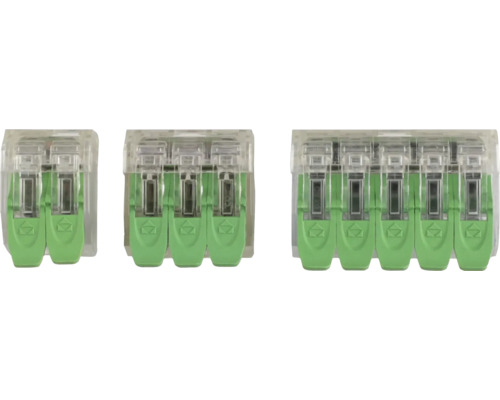 Drôtové konektory s dvoma, tromi a piatimi svorkami