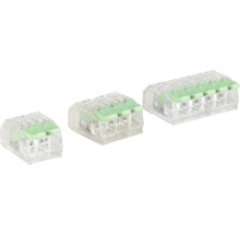 Tri zásuvné drôtové konektory pre elektrické pripojenie