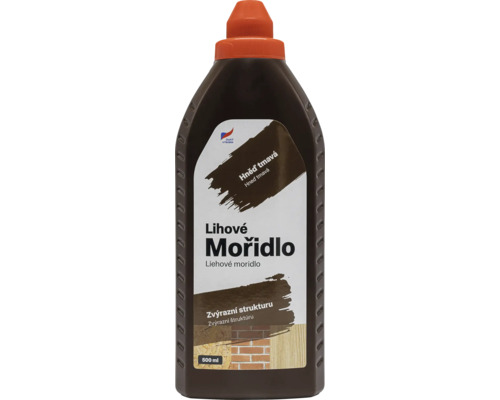 Fľaša s liehovým moridlom pre tmavo hnedé odtiene, 500 ml