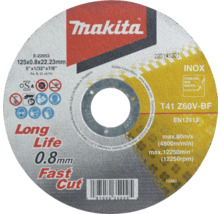 Rezný kotúč Makita s rozmermi 125x0,8x22,23 milimetrov