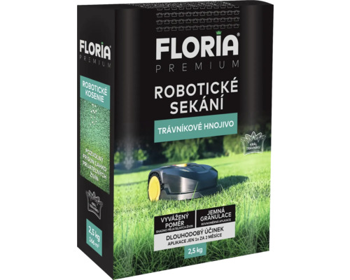 Trávnikové hnojivo pre robotické kosenie FLORIA Premium 2,5 kg