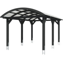 Drevený carport s polykarbonátovou strechou