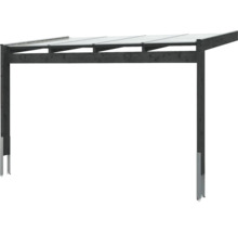 Drevený carport so sklenenými prvkami