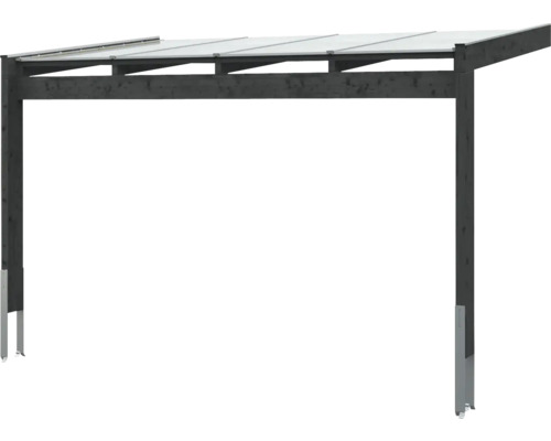 Drevený carport so sklenenými prvkami