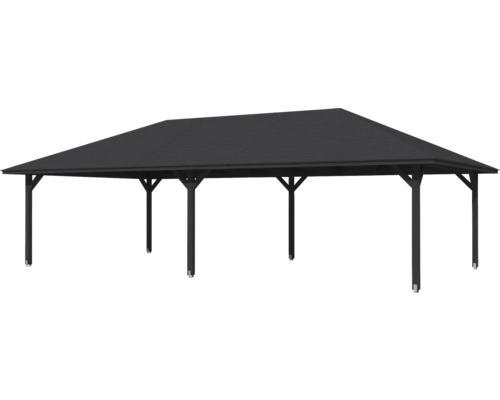 Drevený záhradný altánok so strechou