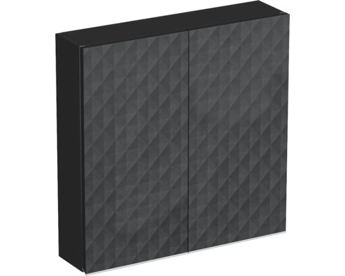 Závesná skrinka Intedoor TRENTA čierna matná 60 x 60 x 15 cm TRE HZ 60x15 2D S U129