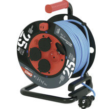 Predlžovací káblový bubon s 25 metrami kábla a štyrmi zásuvkami