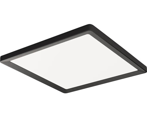 Štvorcové stropné svietidlo s čiernym rámom