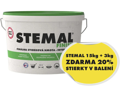 STEMAL FINISH finálna stierková hmota interiérová 15+3 kg ZDARMA