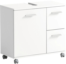 Skrinka pod umývadlo so zásuvkami a kolieskami do kúpeľne