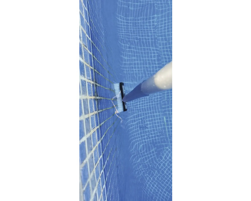 Kefa na bazén čistí bazén.