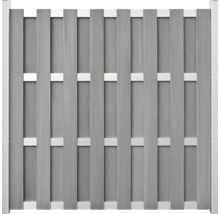 Sivý plastový plotový panel