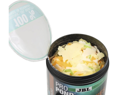 Otvorená dóza vločiek krmiva pre ryby JBL Pro Pond
