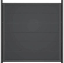 Hliníková záhradná bránka s vodorovnými panelmi