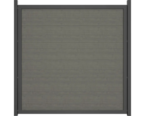 Záhradný plot z vodorovných prvkov v ráme