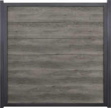 Plotový prvok s drevenou štruktúrou a rámom