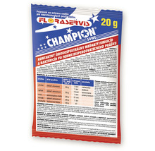 Balenie fungicídu Champion 50 WG s nápisom a tabuľkou dávkovania