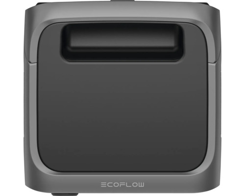 Logo EcoFlow na prenosnej elektrárni