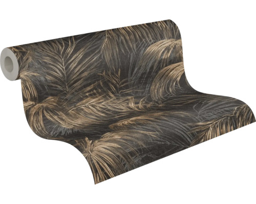 Rolka tapety s listovým vzorom