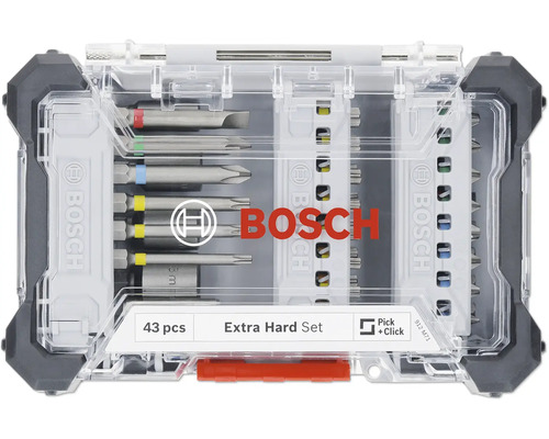 Sada bitov Bosch Professional Extra Hard, 43 ks