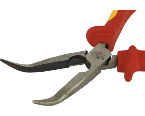 Zahnuté kliešte s plastovými rukoväťami