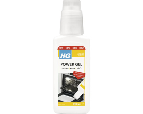 HG Power Gel čistič rúry, 250 ml fľaša