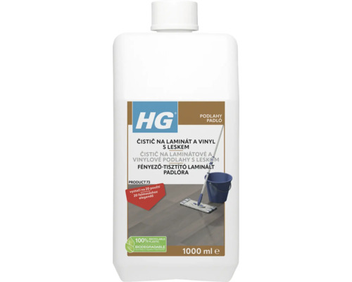 Čistiaci prostriedok HG s leskom na laminátové plávajúce podlahy 1 l HG čistič na laminát a vinyl 1000 ml fľaša