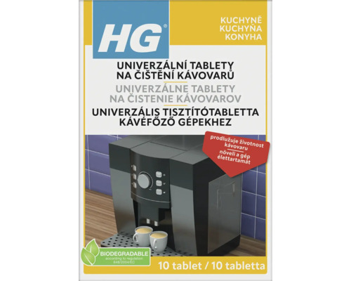 Čistiace tablety HG na kávovary 10 ks