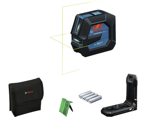 Krížový čiarový laser Bosch Professional GLL 20-22 G s príslušenstvom