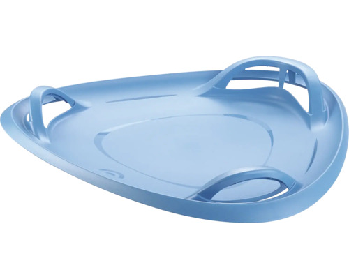 Modrý klzák na sneh s držadlami pre zimnú zábavu