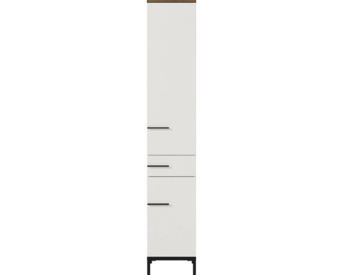 Vysoká skrinka Germania GW-YONKERS kašmírová dub 34 x 190 x 34 cm 2646-573 Vysoká skriňa s tromi zásuvkami a úzkymi úchytkami