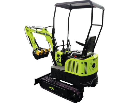 Minibager so strechou kabíny na zemné práce