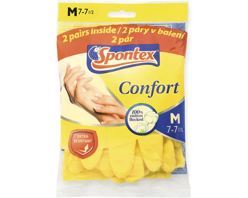 Spontex Confort Rukavice do domácnosti, veľkosť M, dvojité balenie