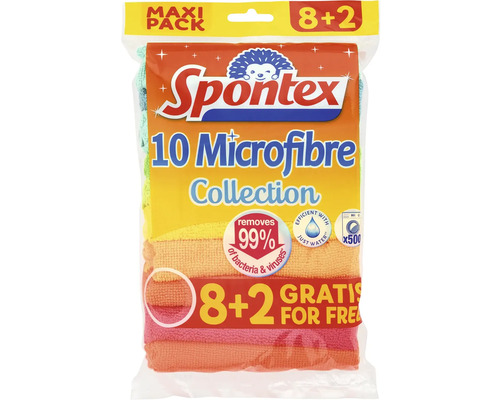 Spontex balenie 10 kusov handričiek z mikrovlákna