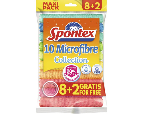Spontex 10-kusové balenie handričiek z mikrovlákna