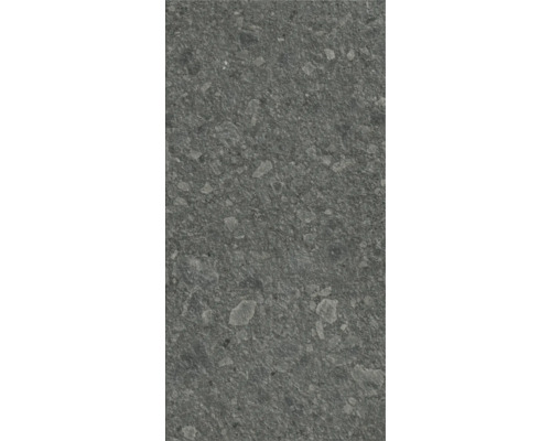 Keramická dlažba 120x60x2 cm Pebbles Dark Grey Vzor dlaždíc s kamenným vzhľadom