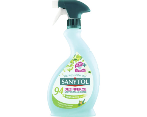 Čistič SANYTOL sprej 500 ml + SANYTOL na podlahu 1 l Sanytol dezinfekčný čistič v spreji