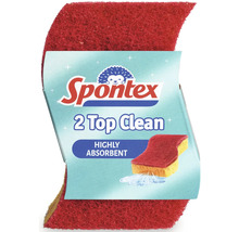 Spontex Top Clean hubka s drôtenkou, balenie po dvoch kusoch
